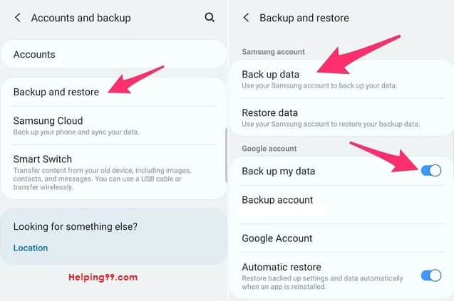 Back up your Android Data 