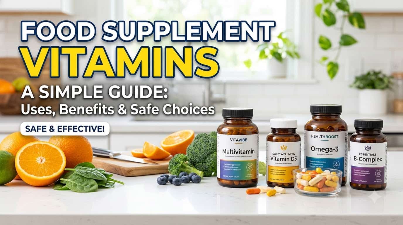 Read more about the article Food Supplement Vitamins – Benefits, Types and Safe Use